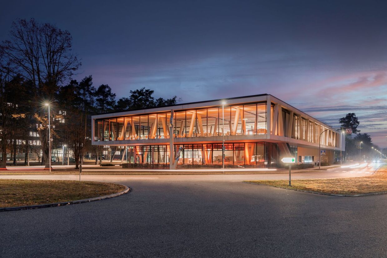 Casino KIT Campus North at sunset