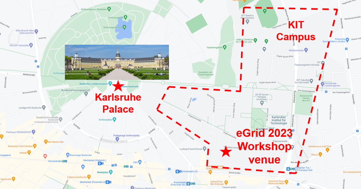 Map of KIT Campus South